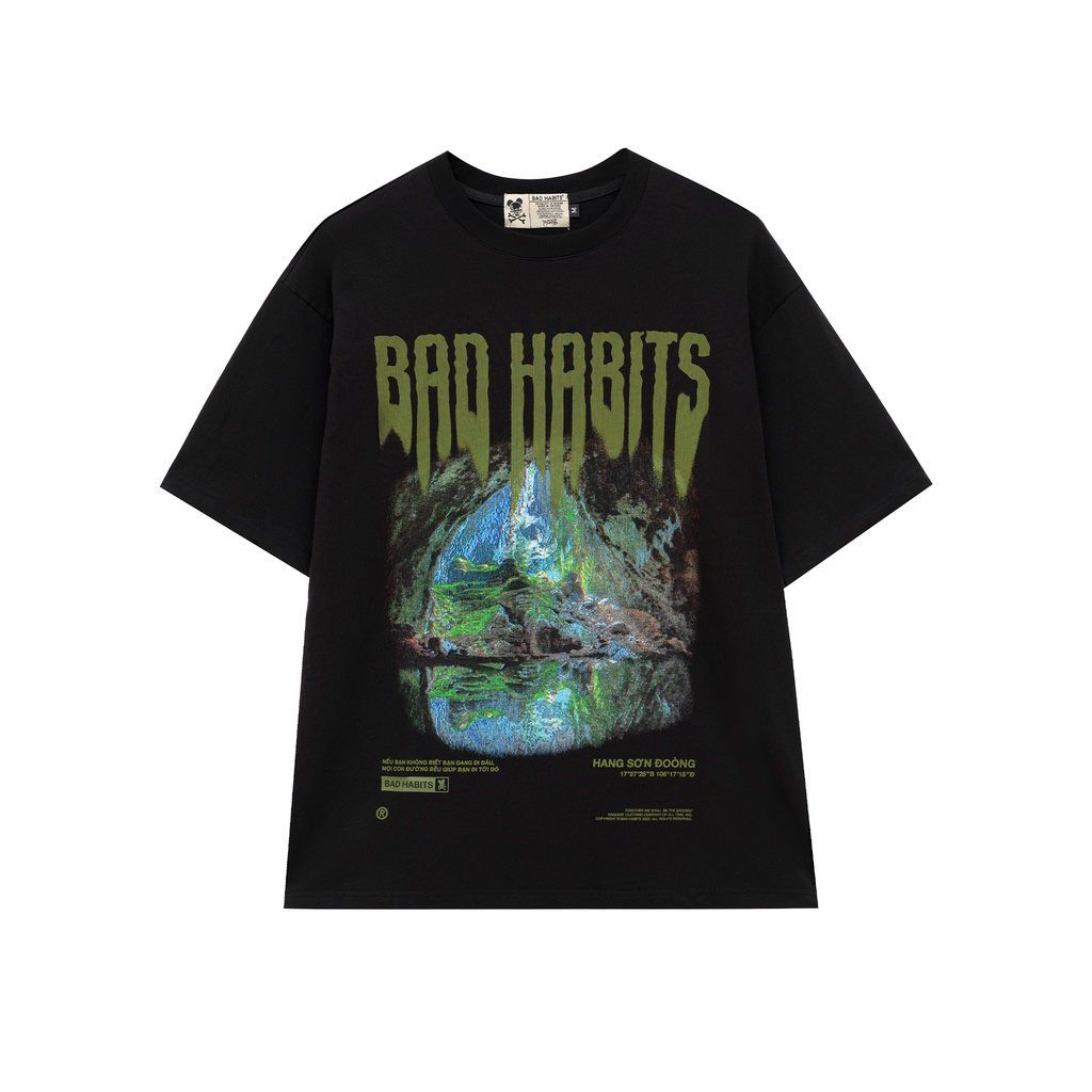 Áo Thun Nam Nữ Bad Habits RONG CHƠI: SƠN ĐOÒNG TEE - LOCAL BRAND CHÍNH HÃNG