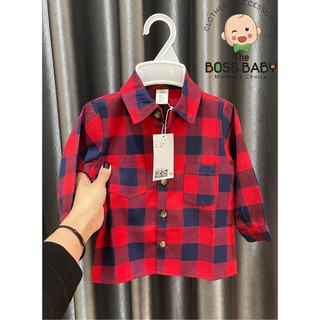 Áo sơ mi bé trai TheBossBabyVN sơ mi bé trai họa tiết  từ 12m-6y