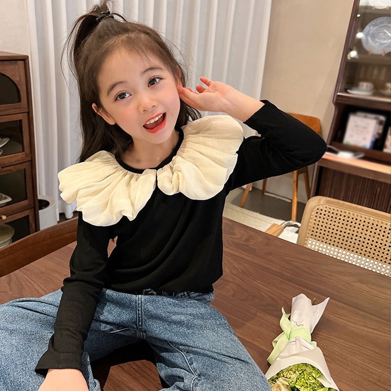 Áo Sơ Mi Tay Phồng Cổ Búp Bê Màu Sắc Xinh Xắn Cho Nữ