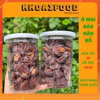 Đào nâu bổ đôi sấy dẻo dinh dưỡng hũ
