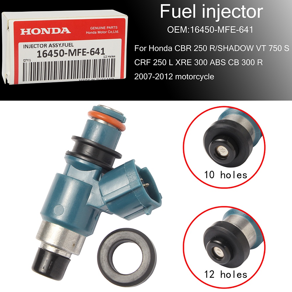 Đầu Phun Nhiên Liệu Cho honda cbr 250 r / shadow vt750s / crf250 l / xre 300 abs / cb300 r 16450-mfe-641