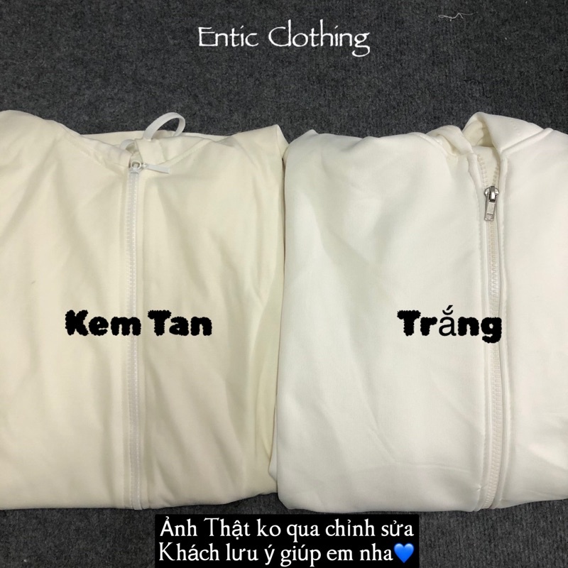 Áo Khoác Hoodie Khoá Kéo Zip Trơn Basic - Cotton Da Cá Chống Nắng Phong Cách Hàn Quốc