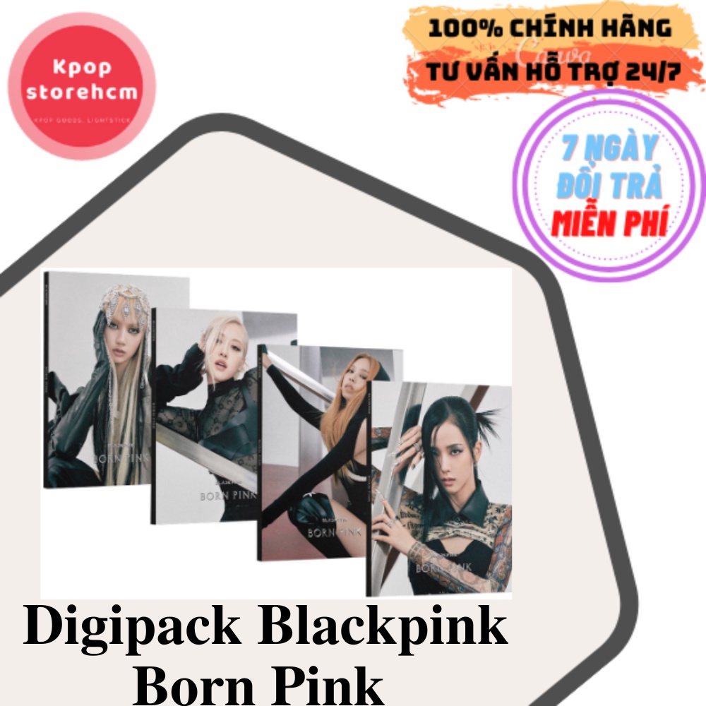Album Digipack Blackpink Born Pink chính hãng nguyên seal