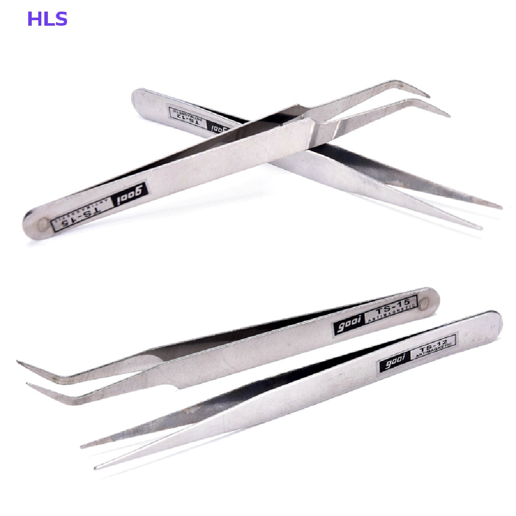 Set 2 Nhíp Inox Gắp Lông Mi / Trang Trí Móng Nghệ Thuật