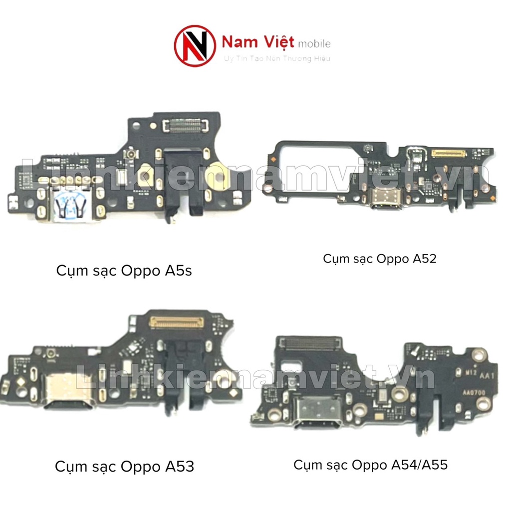 Cụm chân sạc bộ Oppo A5s/ A52 / A53 / A54 , A55 (new)