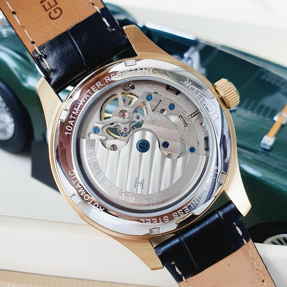 ĐỒNG HỒ NAM HERITOR AUTOMATIC SEBASTIAN SEMI-SKELETON FOR MEN