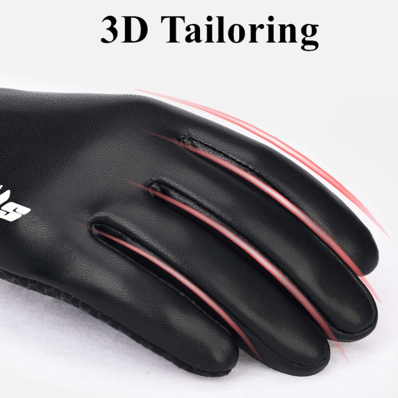 1 Đôi Găng Tay Da PU Chống Lạnh Giữ Ấm Cảm Ứng Màn Hình