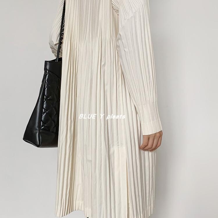Issey Miyake Áo Khoác Gió Dáng Dài Vừa Thời Trang Thu Đông 2021 Cho Nữ