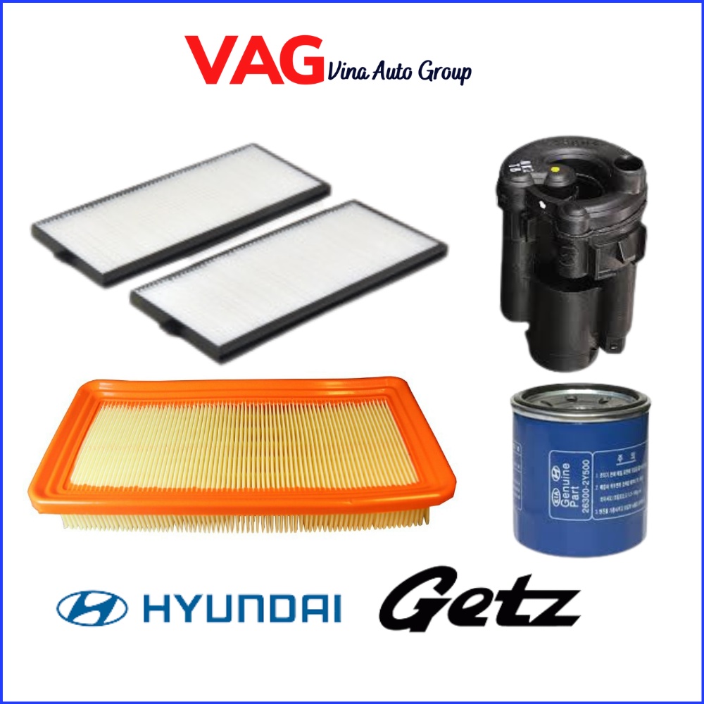 Lọc Xăng, Lọc Nhớt, Lọc Điều Hòa, Lọc Gió Động Cơ Hyundai Getz/ Click  1.0/ 1.1/ 1.4 full đời xe. Made in china