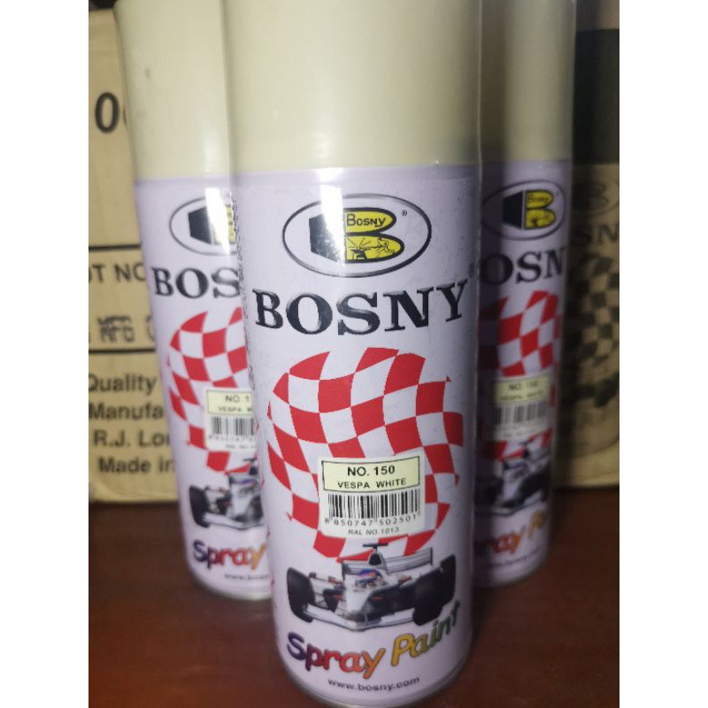 Sơn xịt cao cấp Bosny màu nhũ ánh vàng xe Vespa/Lead