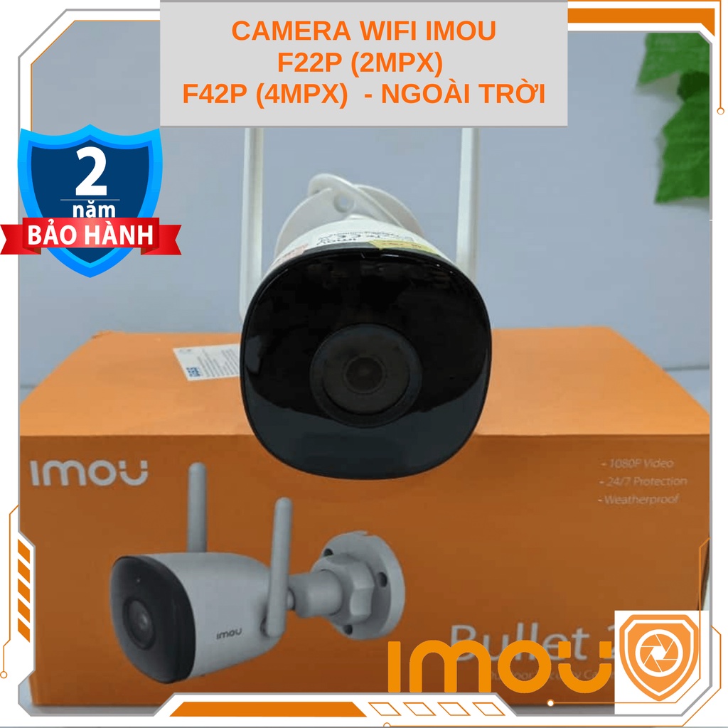 Camera wifi - mini - Imou IP ngoài trời xem qua điện thoại laptop F22P F42P