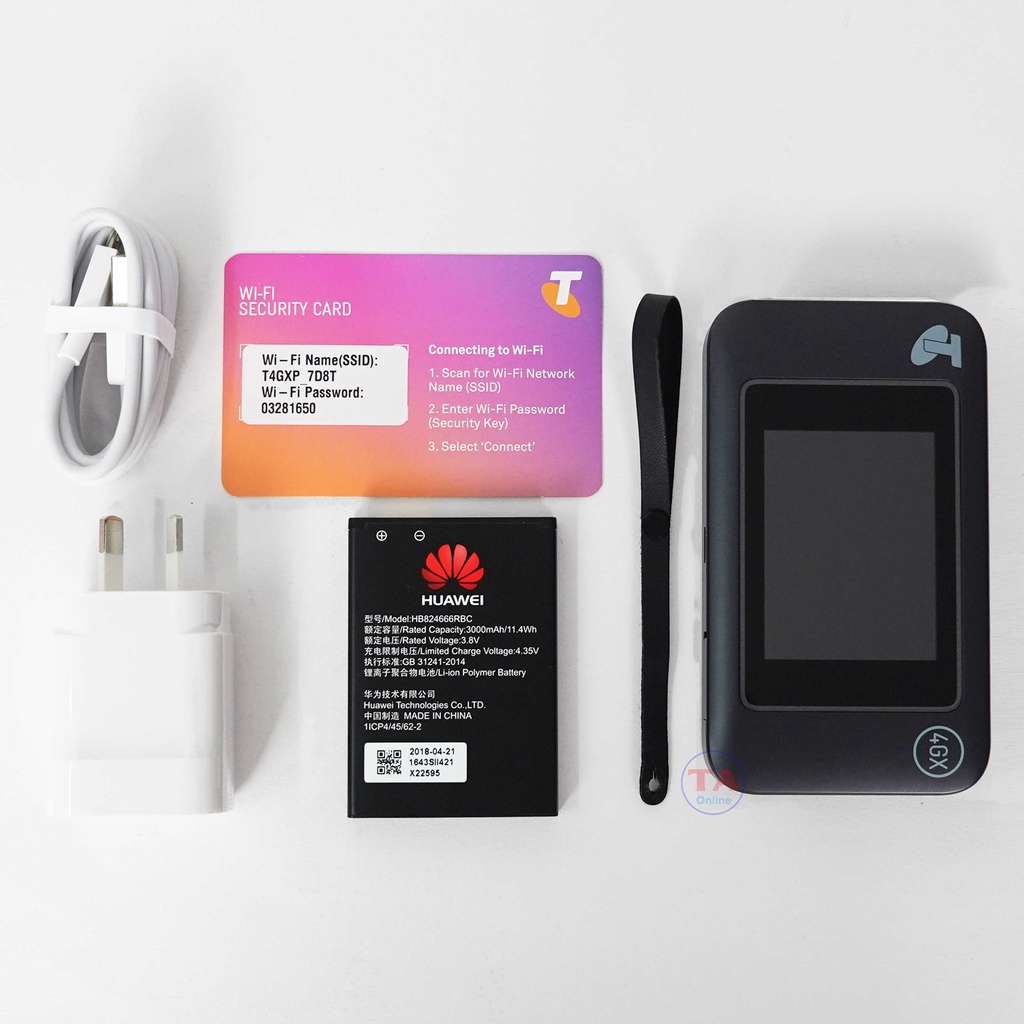 Wifi 4G Cao Cấp HUAWEI E5787, Wifi 2 Băng Tần, Màn Hình Cảm Ứng, Pin 3000mAh