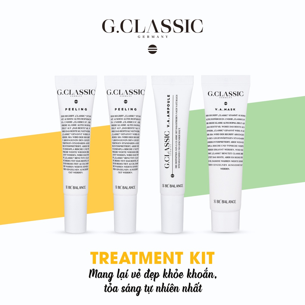 Bộ sản phẩm phục hồi, tái tạo da Be'Balance G.Classic Treatment Kit