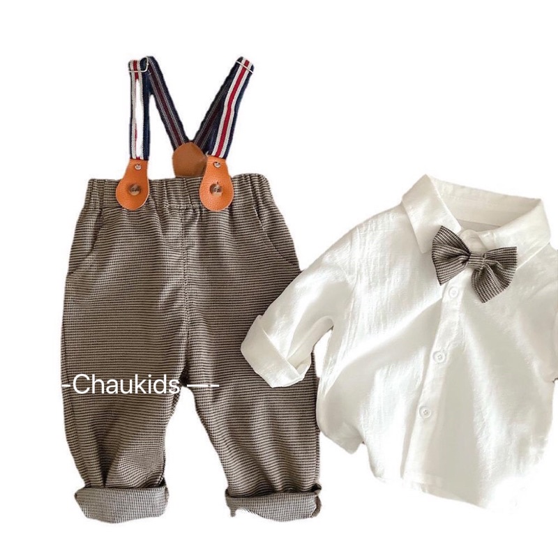 Set công tử bé trai mặc Tết siêu lịch lãm đáng yêu cho bé từ 1-5T (10-19kg) BTE11