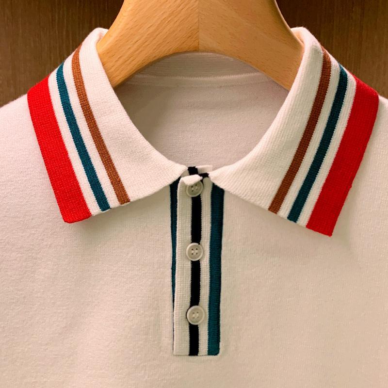 Áo Thun polo Dài Tay Phối Màu Thời Trang Anh Quốc Cho Nam