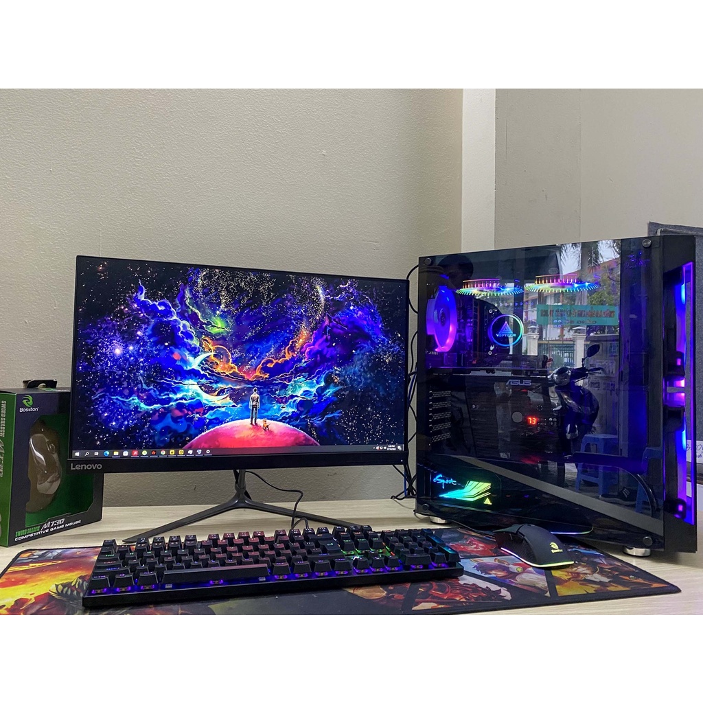 Full bộ PC GAMING VGA 1050ti 4GB tản nước chiến game siêu kinh điển - Pubg, GTA V, Lol, FO4, Valorant, CALL OF DUTY