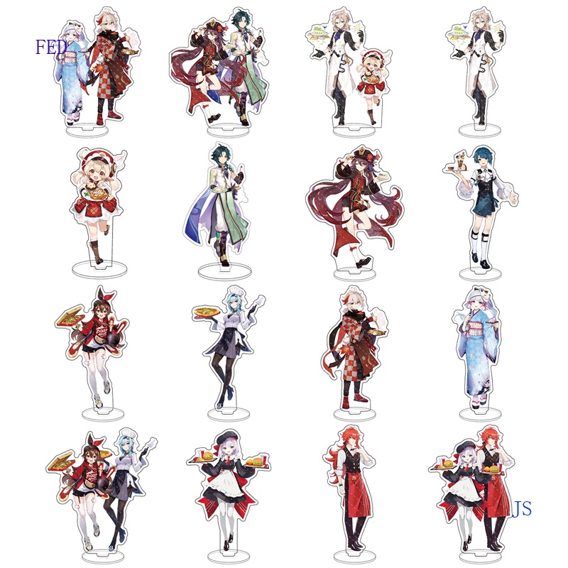 Fed Mô Hình Anime Genshin Va Chạm Bằng Acrylic Dễ Thương Để Bàn Trang Trí Cho Bạn Bè