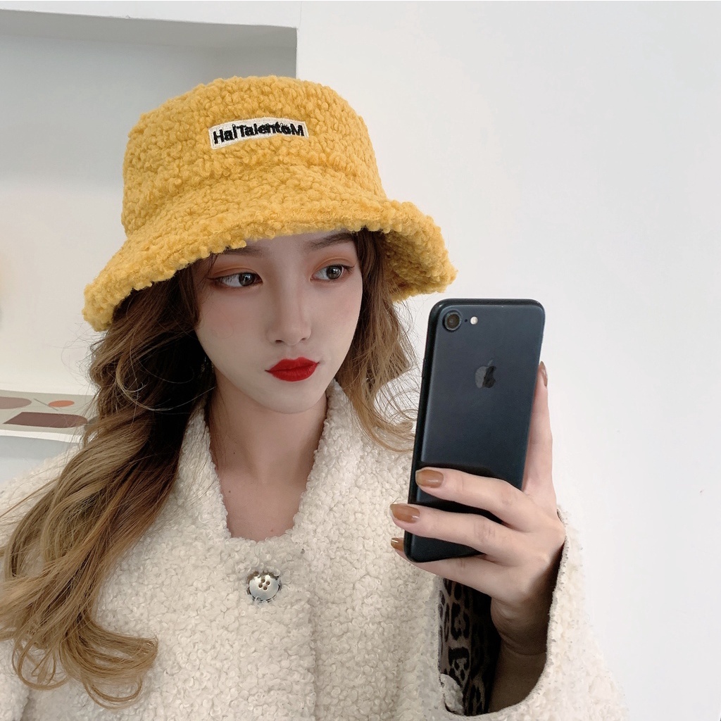Mũ Len Lông Cừu Giữ Ấm Thời Trang Thu Đông Dành Cho Trẻ Em