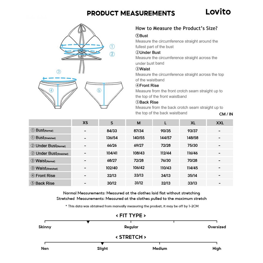 Set Bikini LOVITO dây thắt viền xếp ly họa tiết nhuộm màu loang phong cách boho các miếng đệm có thể tháo rời L18X383 (Màu vàng)