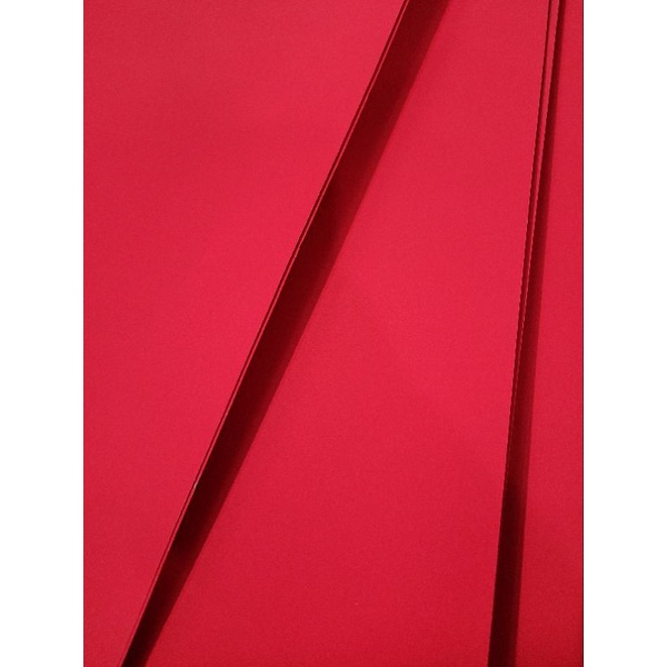 Giấy đỏ, Bìa đỏ một mặt nhung khổ 79x109cm