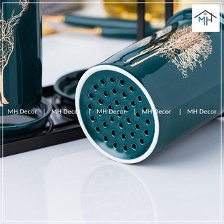 Bộ ống cắm đũa sứ cao cấp