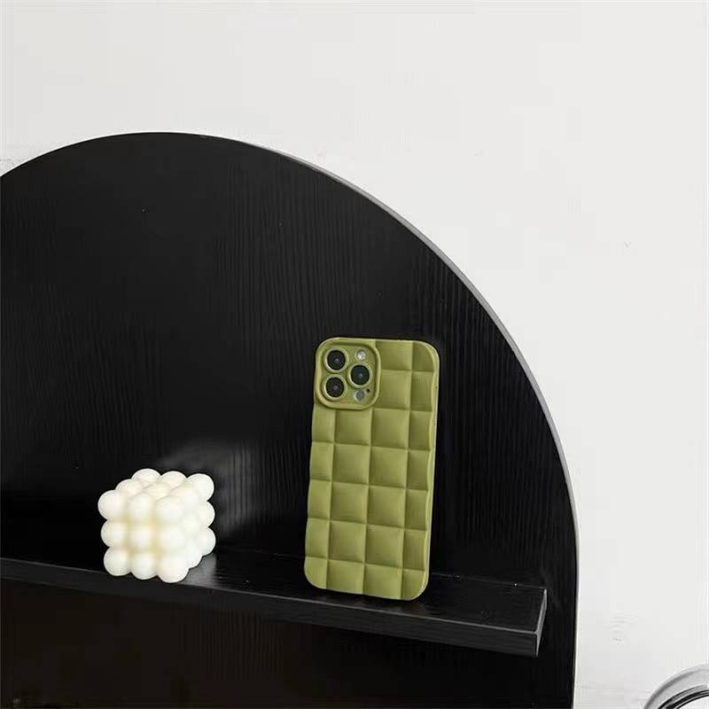 Ốp điện thoại kẻ ô vuông đơn giản phổ biến thích hợp cho Iphone13pro14max Apple 12 11 Xrxs 7p8p xQMD