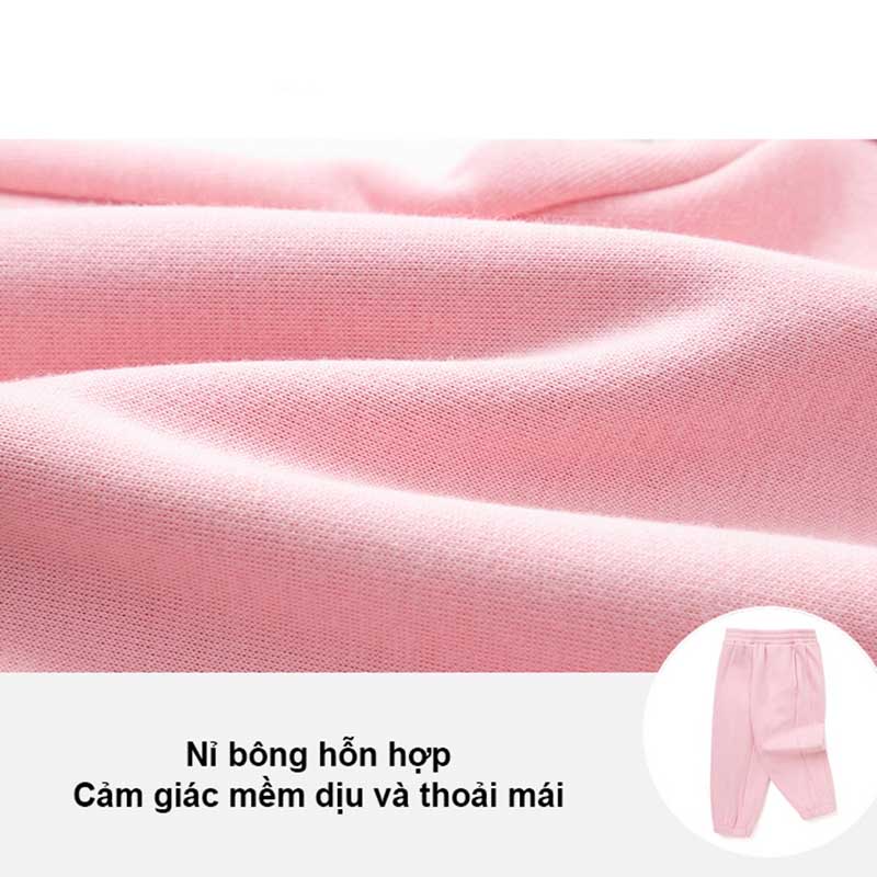 Quần dài bé trai TANOSA chất nỉ bông cho bé trai bé gái size 12 đến 29kg