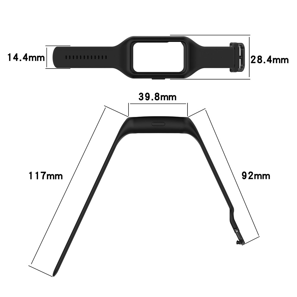Dây Đeo Thay Thế Chất Liệu Silicon Màu Trơn Cho Huawei Band7 Honor Band 6