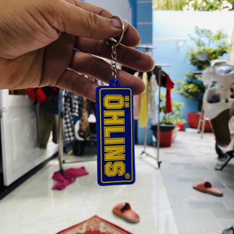 Móc khoá cao su 2 mặt