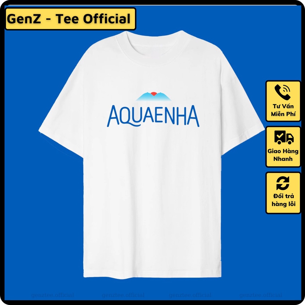 Áo thun A Qua E Nha tấu hài thương hiệu mặc phong cách trẻ trung, nam nữ mặc form cực đẹp