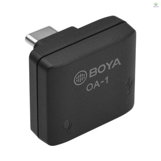 Boya bộ chuyển đổi âm thanh by-oa1 mini với cổng sạc 3.5mm trs cho dji osmo action