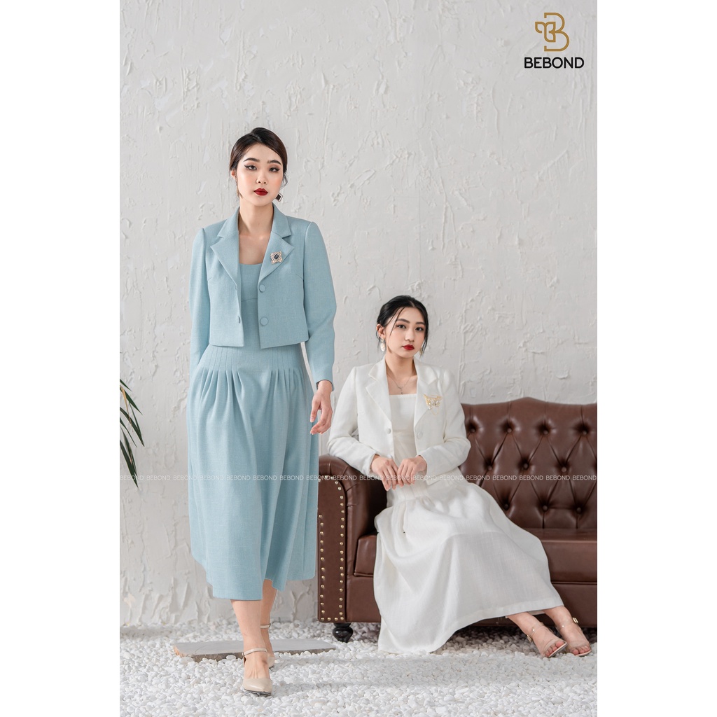 BEBOND Set vest nữ Laura dạ Tweed sang trọng cao cấp