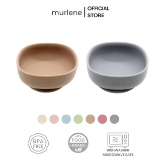 Murlene - Bát ăn dặm silicone cao cấp cho bé có đế hít chống lật