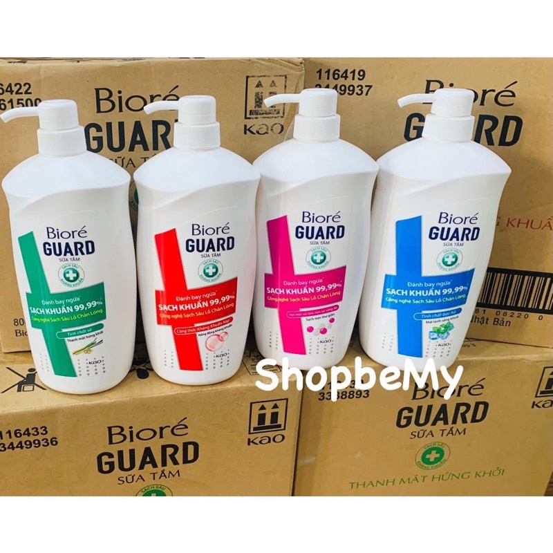 Bioré GUARD- Sữa tắm kháng khuẩn mát lạnh sảng khoái 800g
