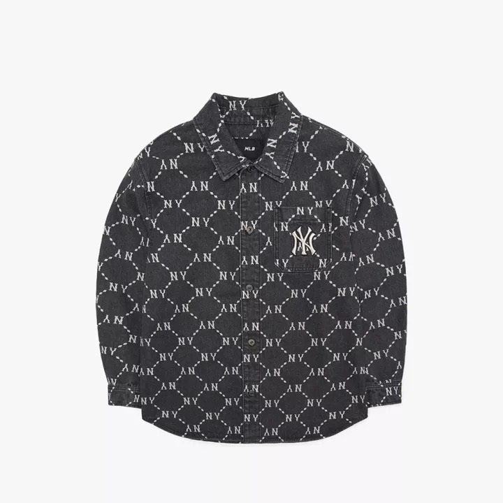 Áo Sơ Mi MLB Dài Tay Monogram L/S Denim