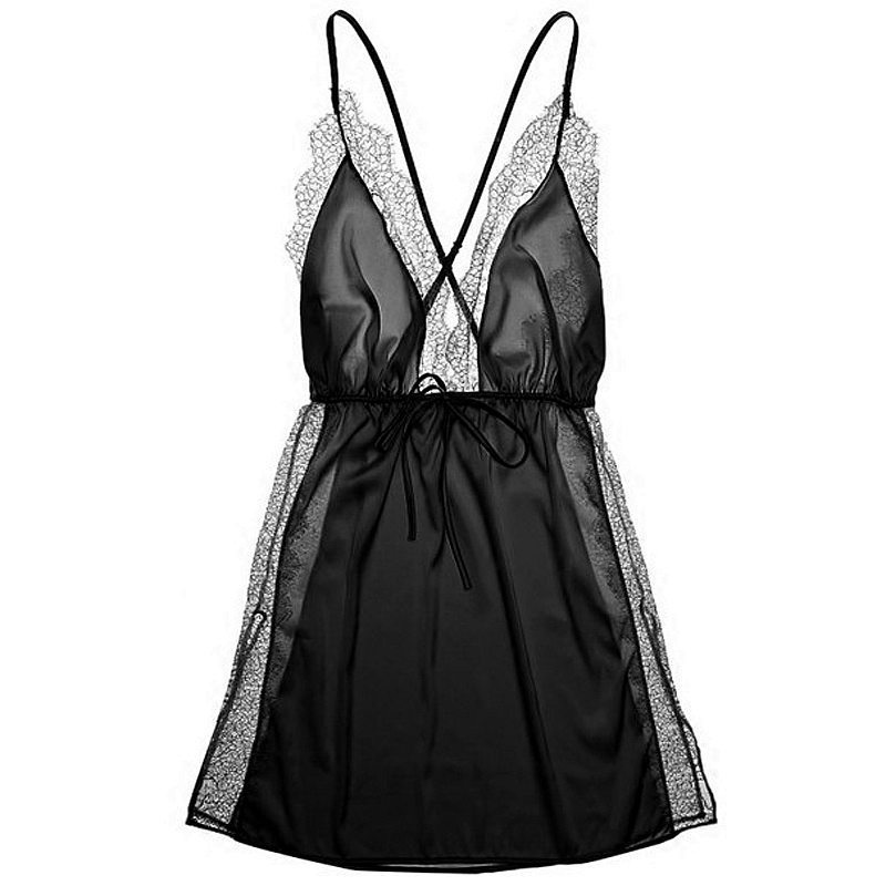 Bộ Đồ ngủ Hai Dây + Quần Chữ T Bằng Vải Satin Phối Ren Gợi Cảm Hàng Mới 2022