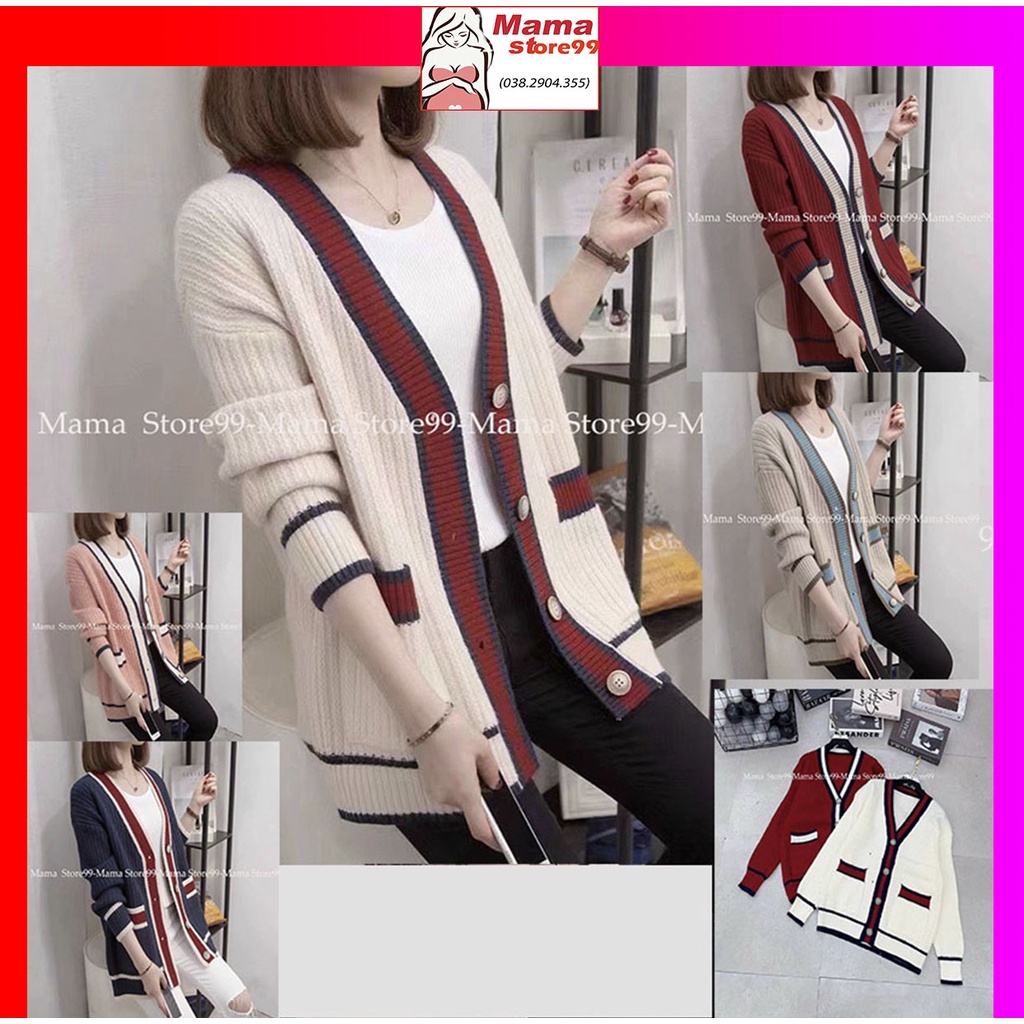 (40kg- 80kg) Áo Khoác Bầu Và Sau Sinh Cardigan Chất Len Dày Dặn Thời Trang Thiết Kế Công Sở Bigsize HN0289 Mama Store99