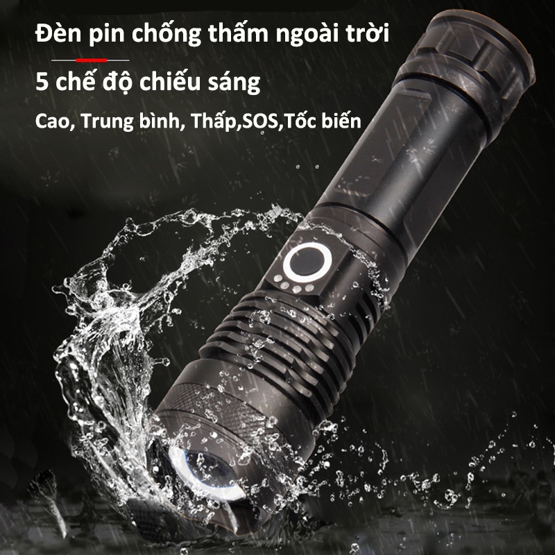 Đèn pin siêu sáng XHP50-Sản phẩm chính hãng -Đèn pin cầm tay
