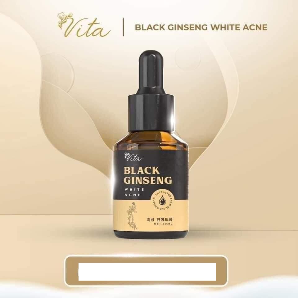 Tái Tạo Mụn Nhân Sâm Đen Black Ginseng White Acne Vita Drlacir giảm mụn ngừa thâm