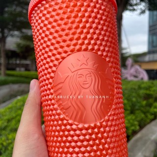 [Chính hãng] Ly Starbucks Studded Glossy Orange 710ml