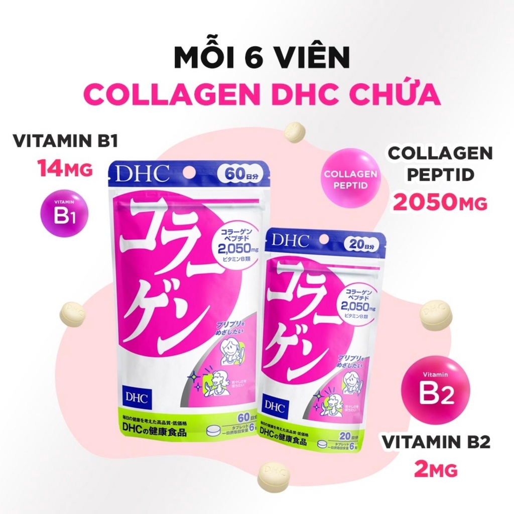 Viên Uống Collagen DHC Nhật Bản Làm Đẹp Da 30/90 Ngày - Latino Shop