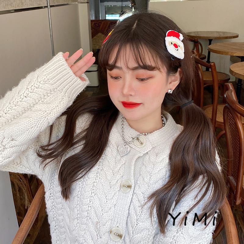 Kẹp tóc hình giáng sinh dễ thương phong cách Hàn Quốc cho nữ