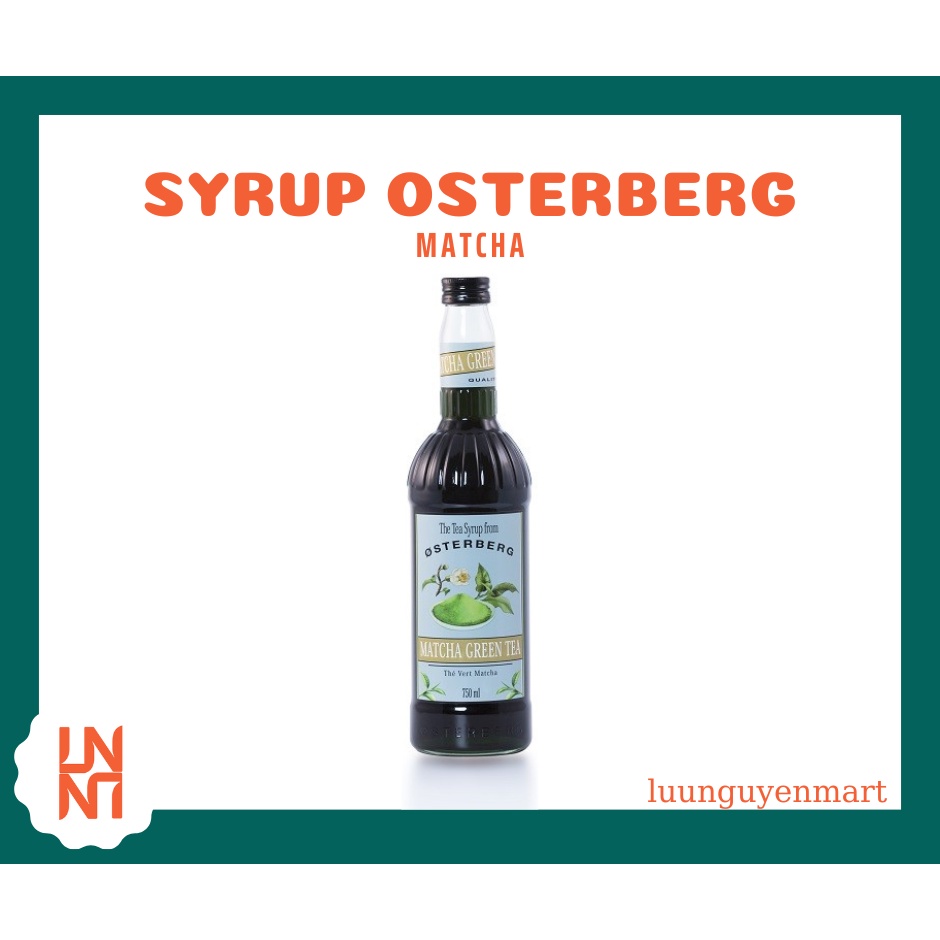 Siro/ Syrup Osterberg Matcha (Trà Xanh) 750ml