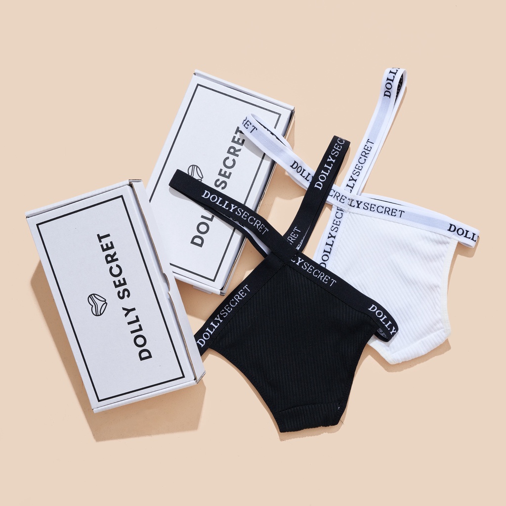 Quần lót sexy đan dây DOLLY SECRET cạp chéo chữ X quyến rũ DS07