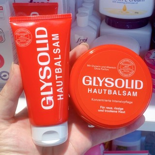 Kem dưỡng ẩm dưỡng nẻ Glysolid Hautbalsam - 75ml,100 ml - Hàng nội địa Đức