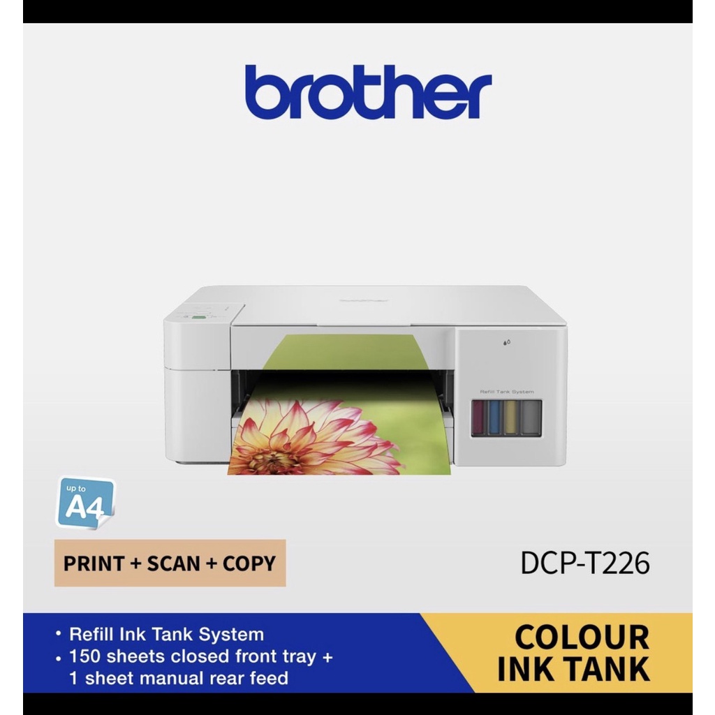 Máy in phun màu đa năng Brother DCP - T226  - hàng chính hãng bảo hành 12 tháng