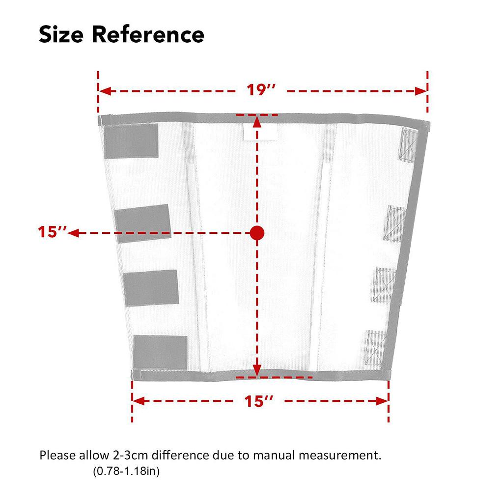 Set 4 Lưới Bảo Vệ Chân Ngựa Bằng PVC Chống Côn Trùng Thông Dụng Có Thể Điều Chỉnh