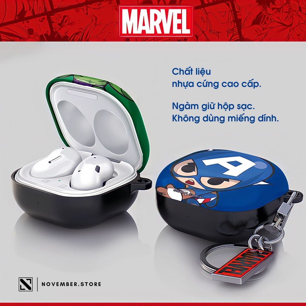 Ốp case cho Galaxy Galaxy Buds2 Pro / Buds 2 / Buds FE / Buds Pro / Buds Live - BST Marvel Junior