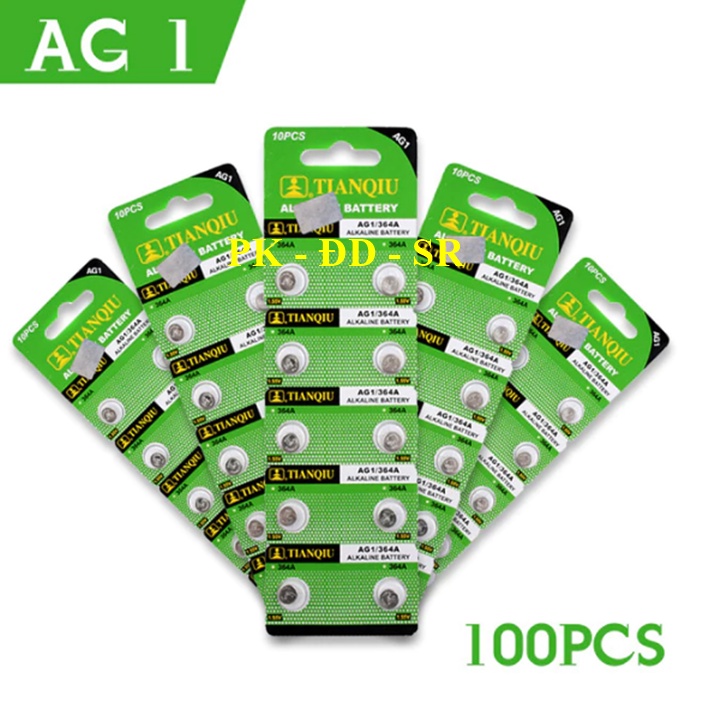 Pin AG1 Xài Cho Đồng Hồ Đeo Tay - Máy Trợ Thính - 1 Viên - Siêu Rẻ
