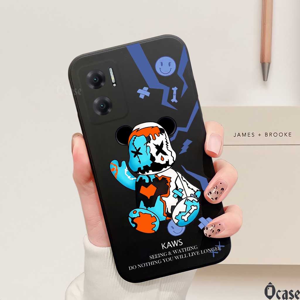 Ốp lưng Xiaomi Redmi Note 11E 5G / Redmi 10 5G / Redmi 10 Prime+ 5G / Poco M4 5G in hình gấu  cạnh viền